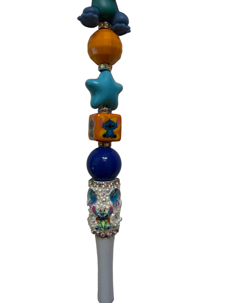 Blue Stitch Drip Badge Reel - Uglybae