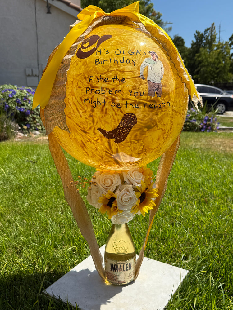Deluxe Custom Wine Balloon Bouquet