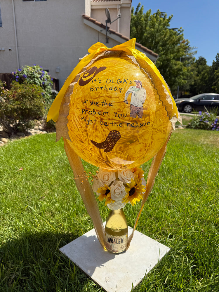 Deluxe Custom Wine Balloon Bouquet