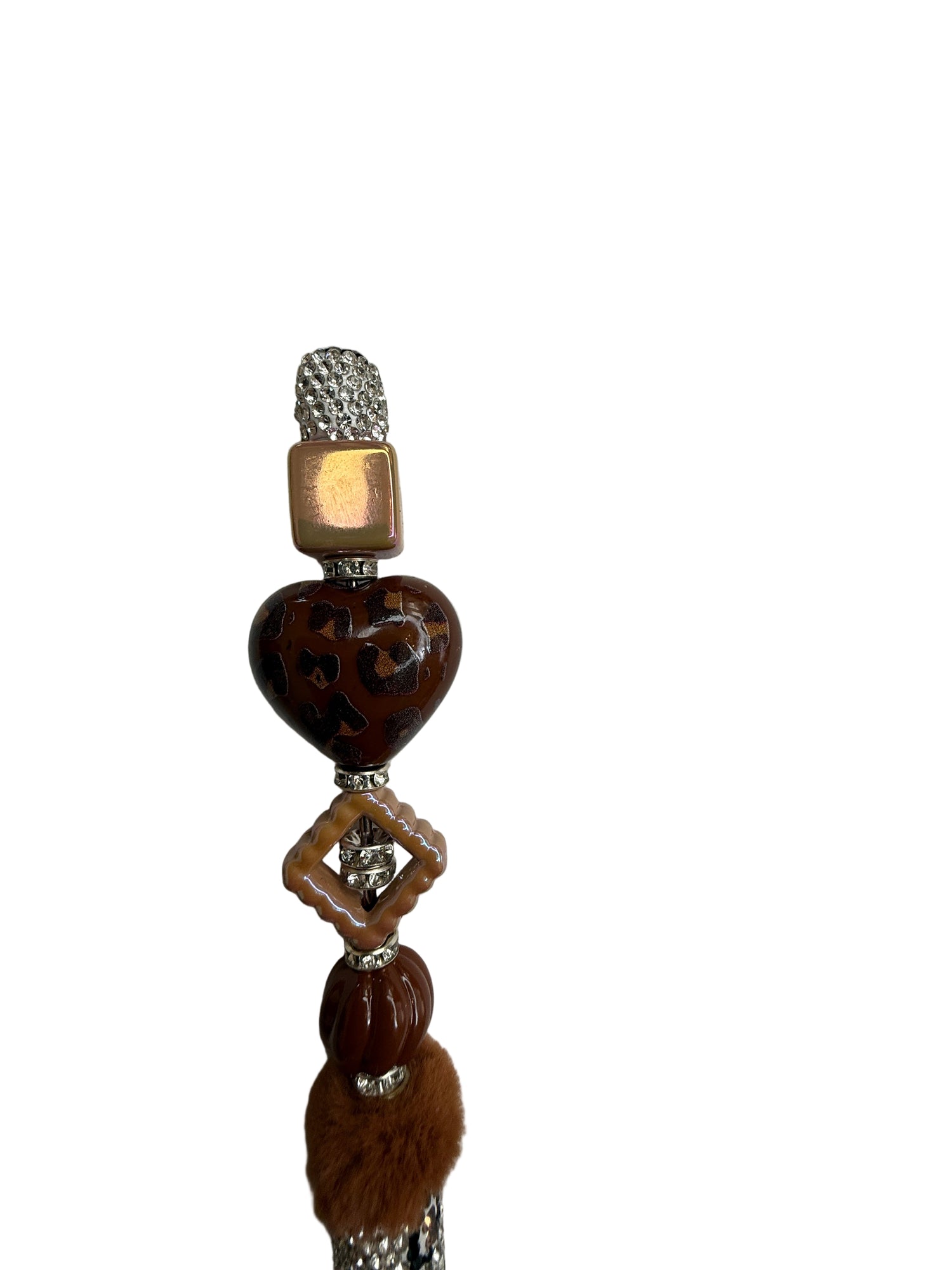 Leopard Heart Cocoa Drip Pen - Uglybae