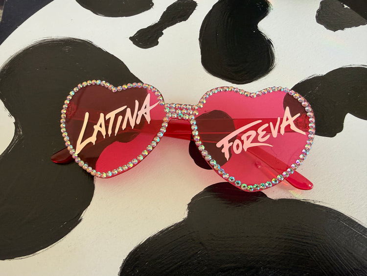 Bling Heart Statement Sunglasses