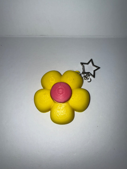 Flower Clicker Keychain