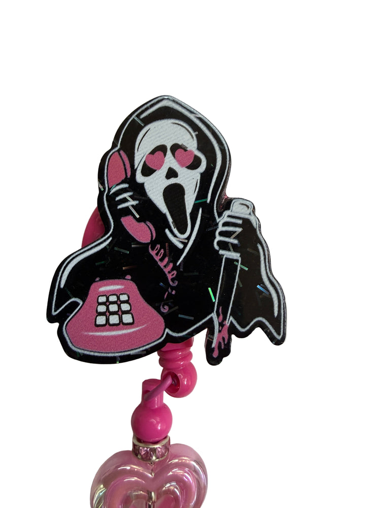Pink Scream Bae Badge Reel - Uglybae