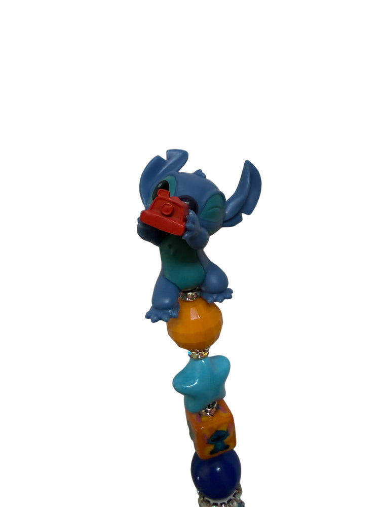 Blue Stitch Drip Badge Reel - Uglybae