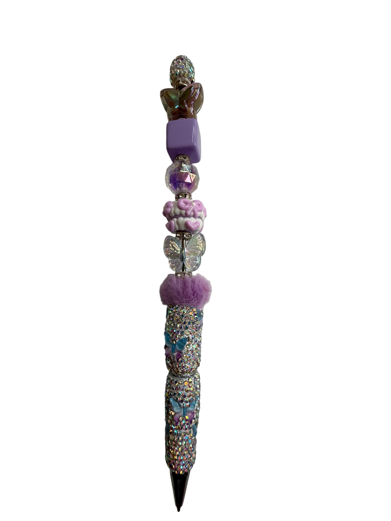 Iridescent Butterfly Bow Drip Pen (Lavender) - Uglybae