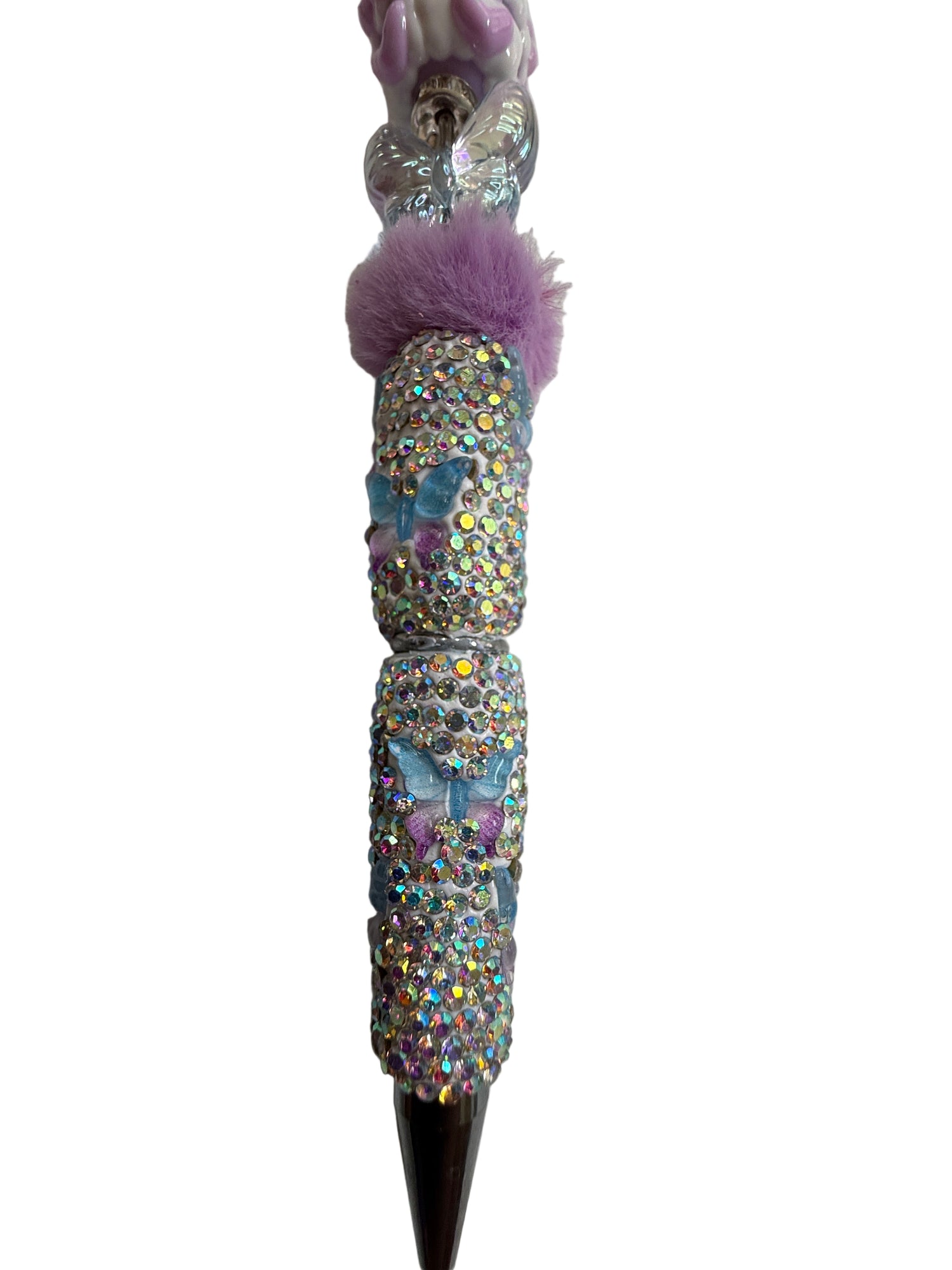Iridescent Butterfly Bow Drip Pen (Lavender) - Uglybae