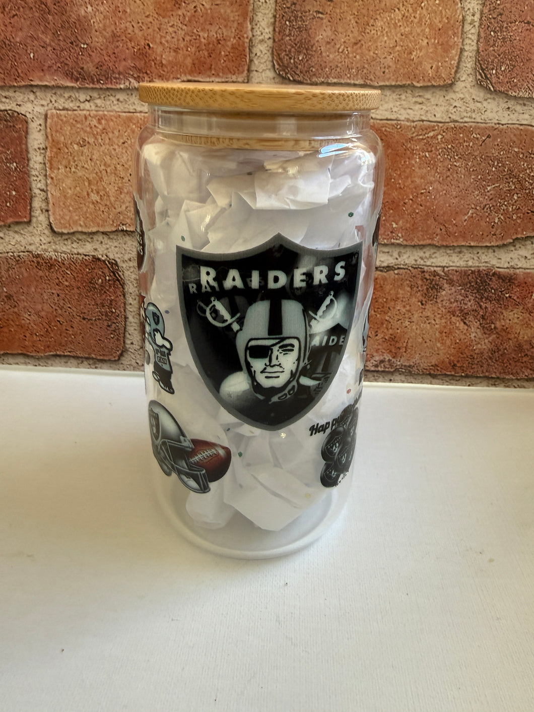 Raider Nation Drip Tumbler – 16oz Glass