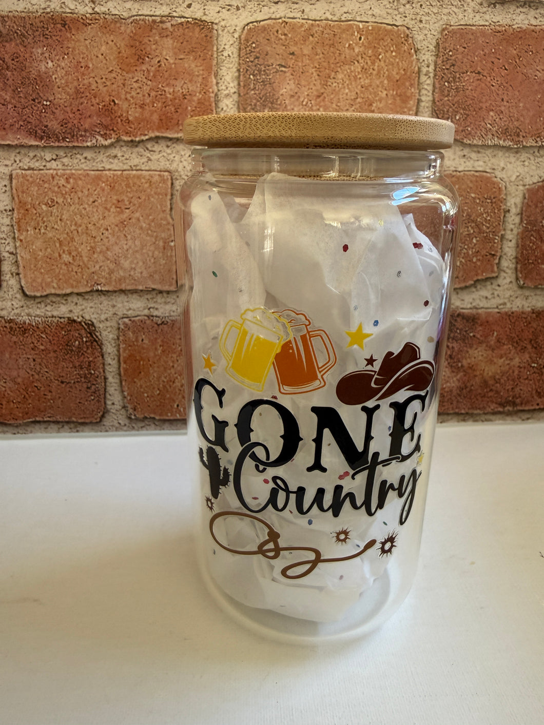 Gone Country Tumbler – 16oz Glass