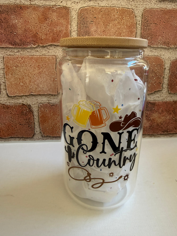 Gone Country Tumbler – 16oz Glass - Uglybae