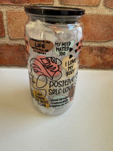 Load image into Gallery viewer, Positive Self-Love Affirmation Tumbler – 16oz Plastic

