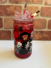 Load image into Gallery viewer, Horror Icons Blood Tumbler – 16oz Snowglobe Plastic
