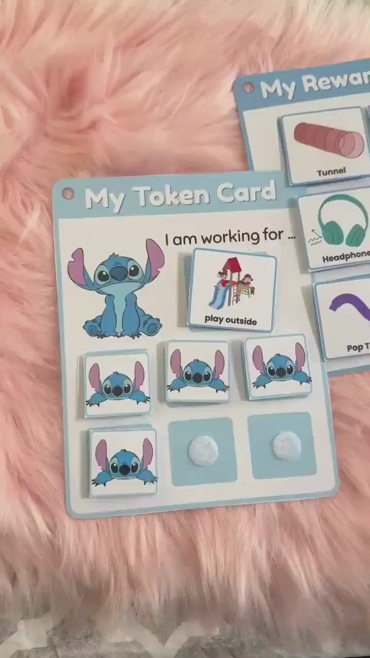 Custom Token Chart with Velcro – Visual Reward System for Kids