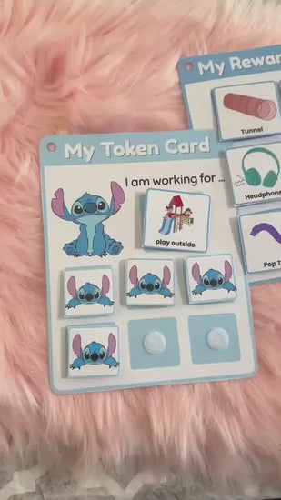 Custom Token Chart with Velcro – Visual Reward System for Kids